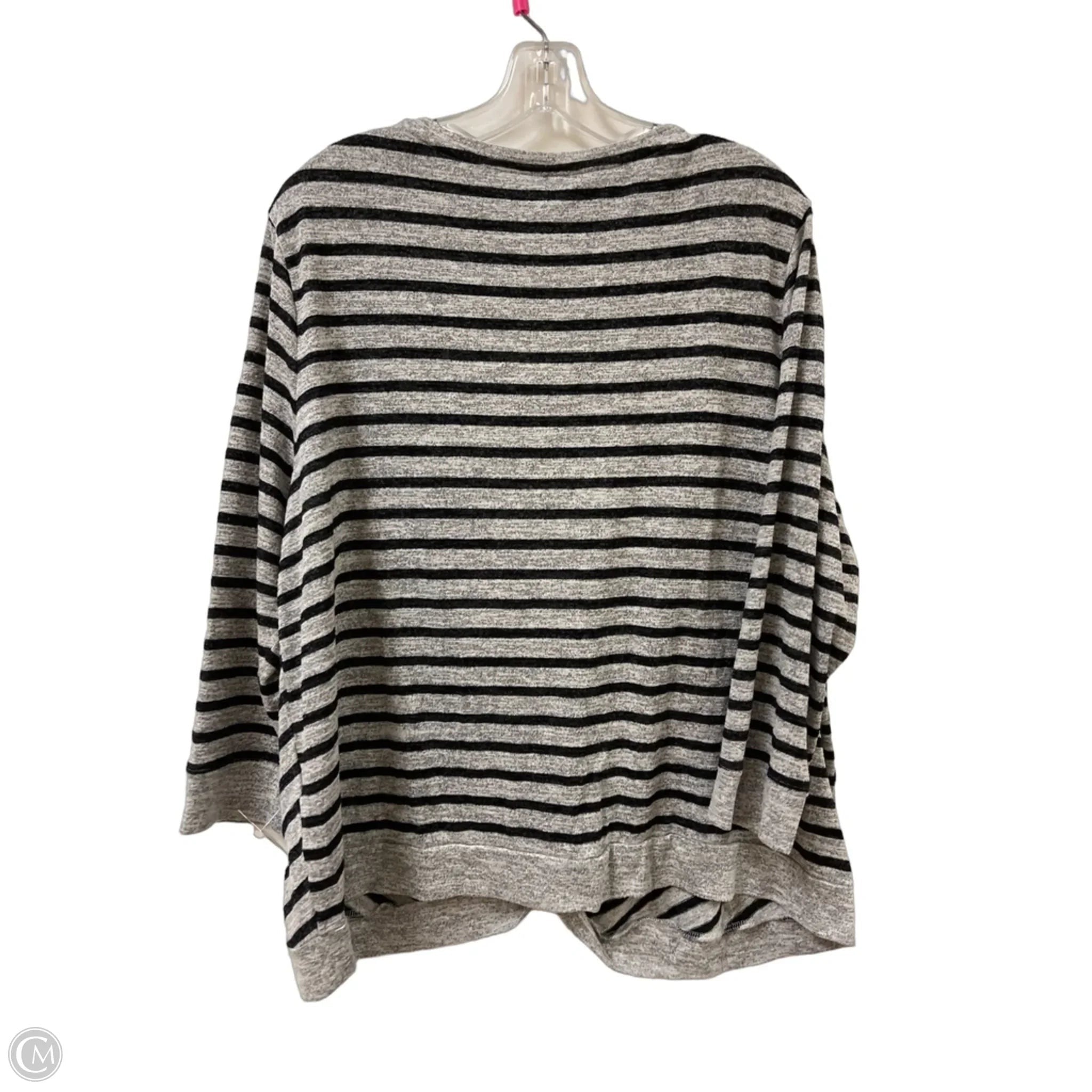 Top Long Sleeve By Chicos In Grey, Size: 1x