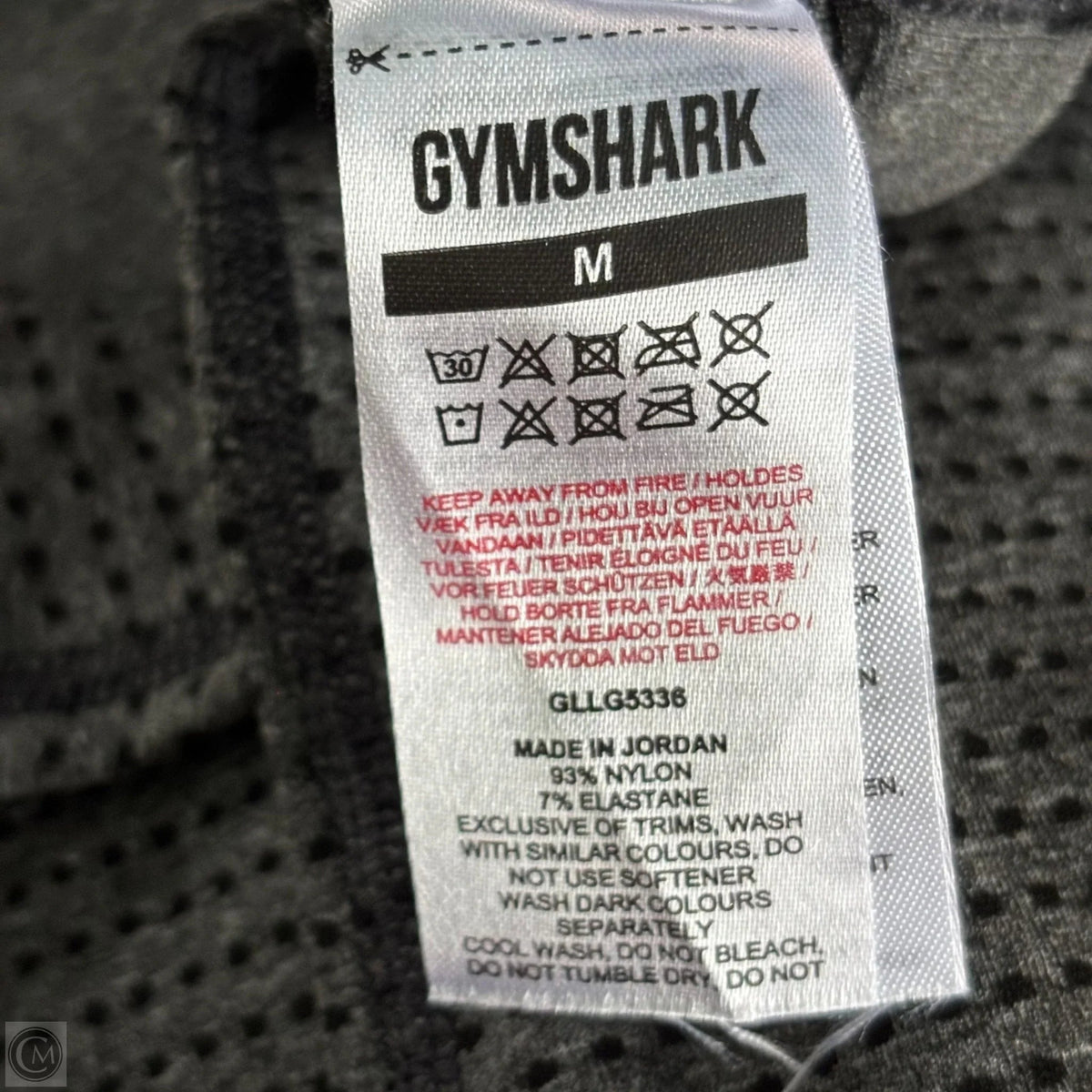 Athletic Leggings By Gym Shark In Grey, Size: M