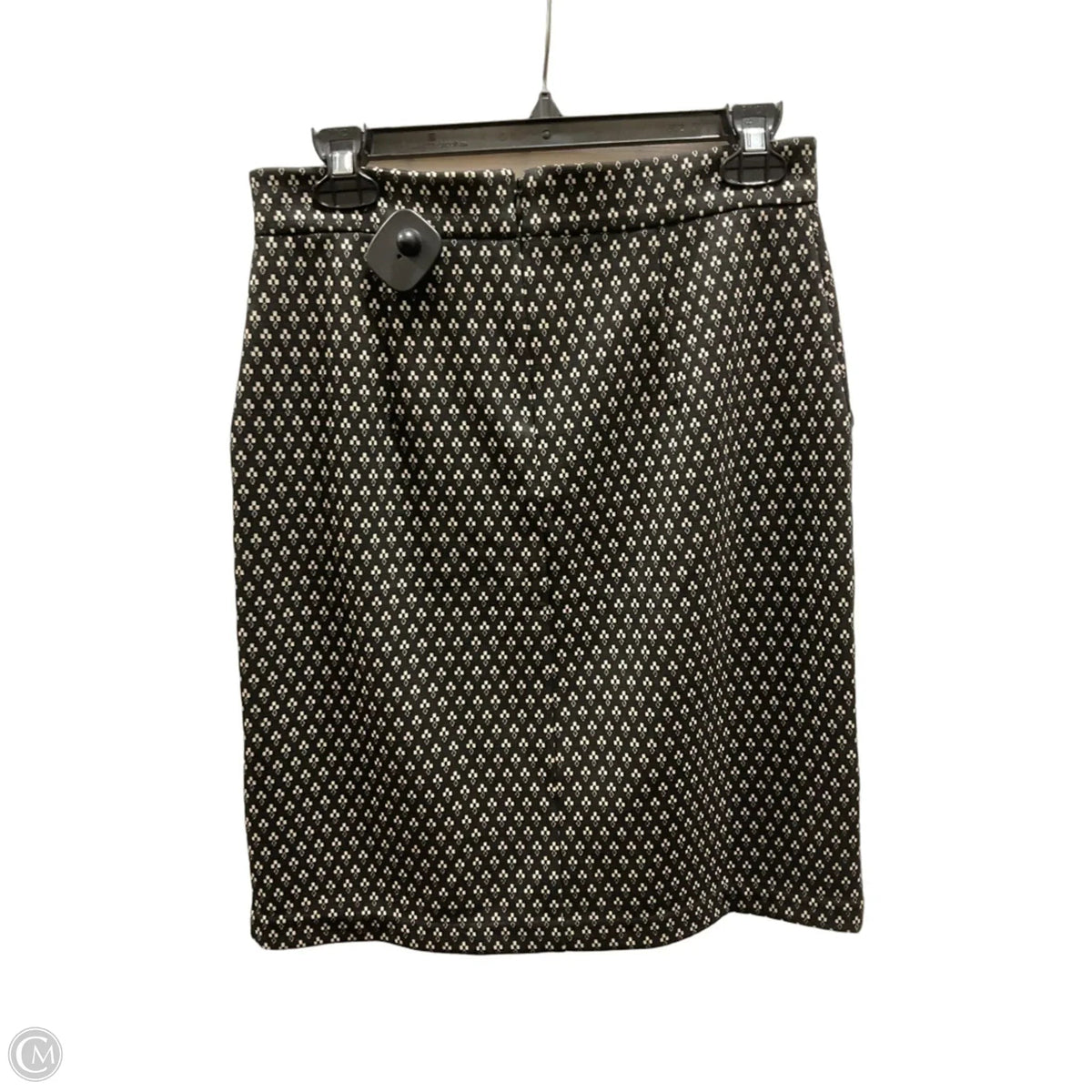 Skirt Midi By Banana Republic In Black & White, Size: 6