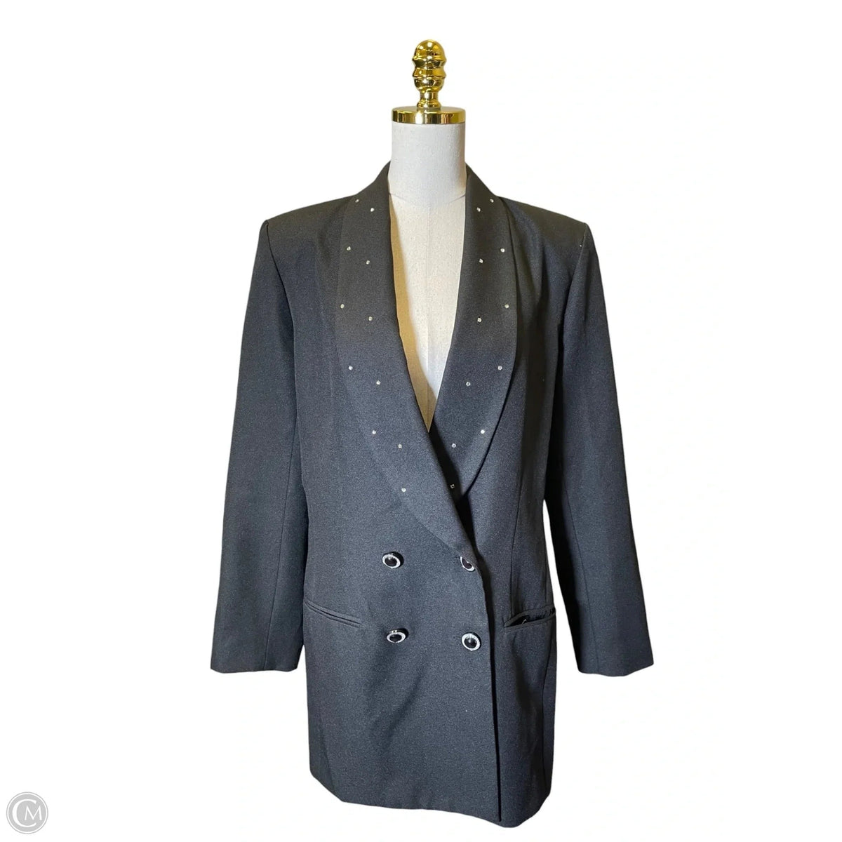 Blazer By Clothes Mentor In Black, Size: 12