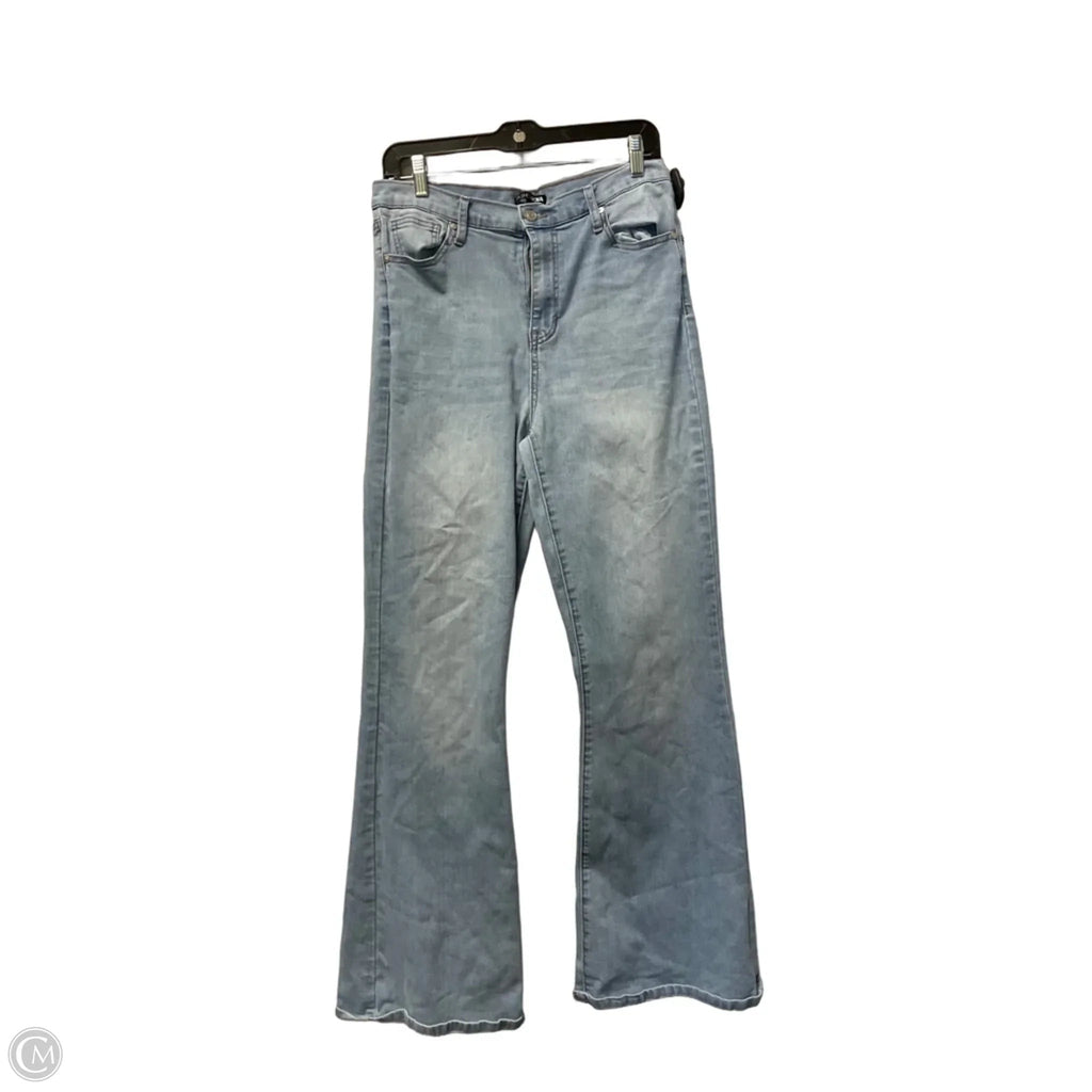 Jeans Flared By Fashion Nova In Blue Denim, Size: 10