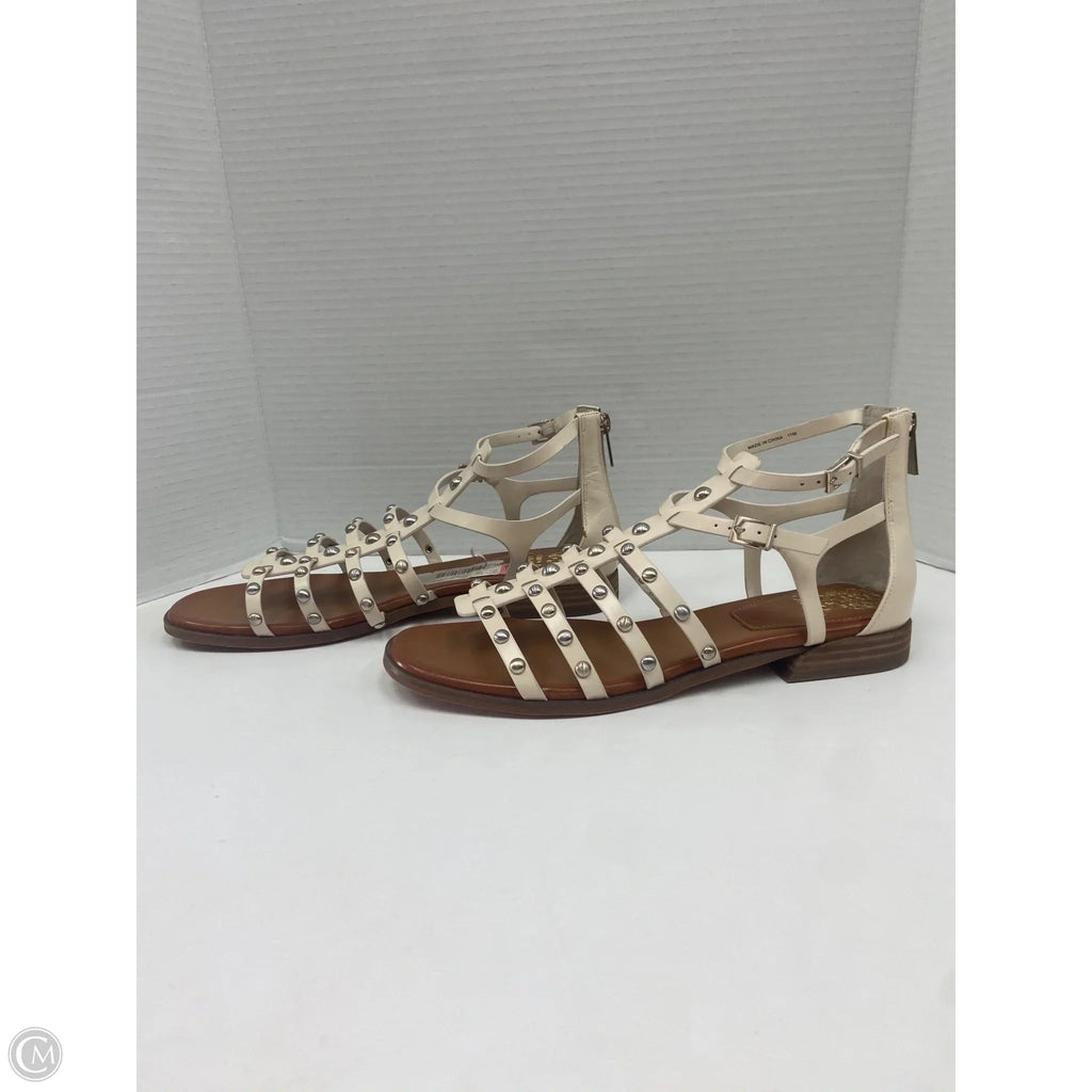 Sandals Flats By Vince Camuto In Cream, Size: 11