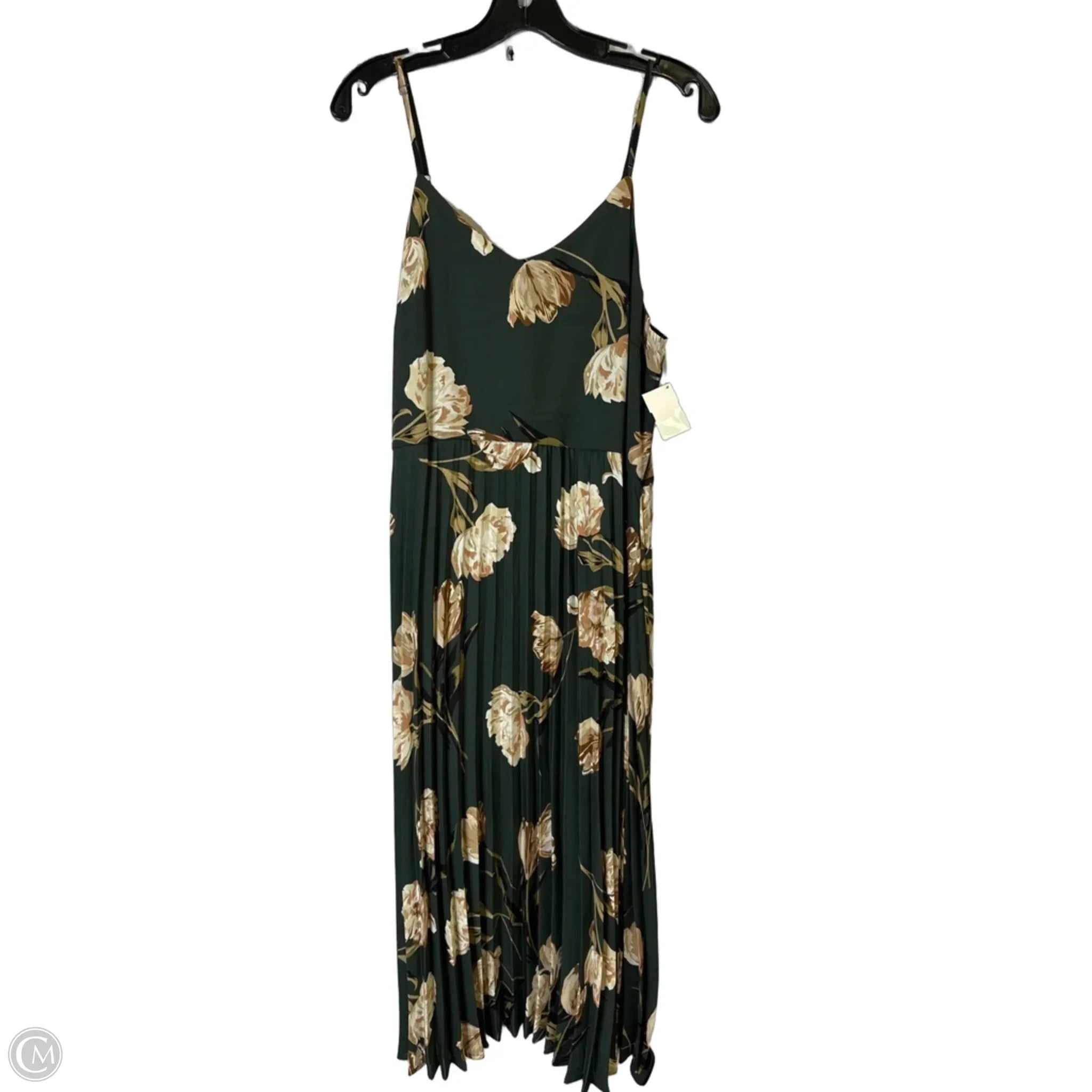 Dress Casual Midi By A New Day In Green, Size: Xl