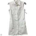 Dress Casual Midi By Banana Republic In White Denim, Size: Xs