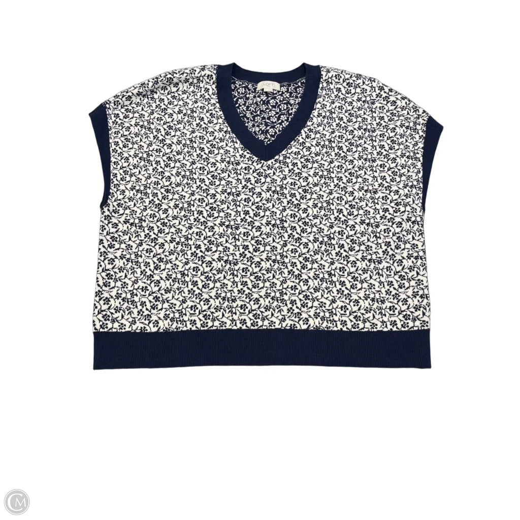 Top Sleeveless By Loft In Floral Print, Size: Xl