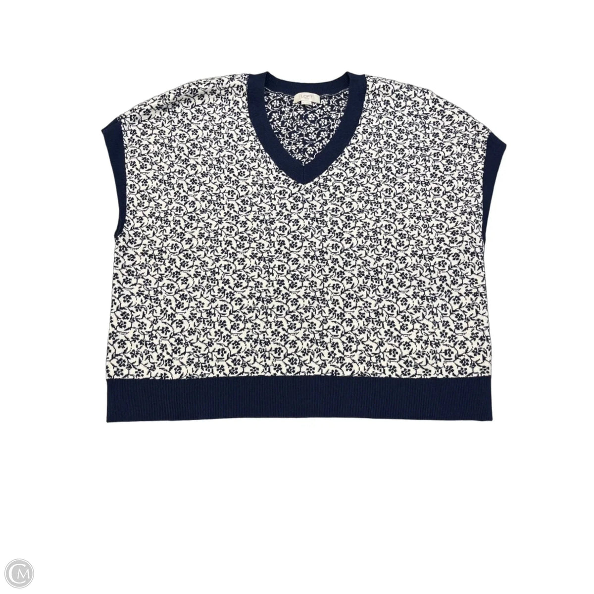 Top Sleeveless By Loft In Floral Print, Size: Xl