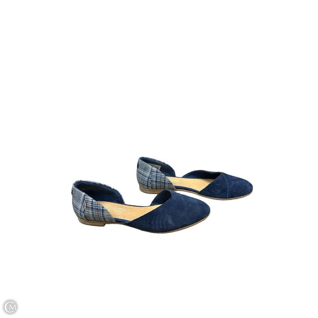 Shoes Flats By Toms In Blue, Size: 6.5
