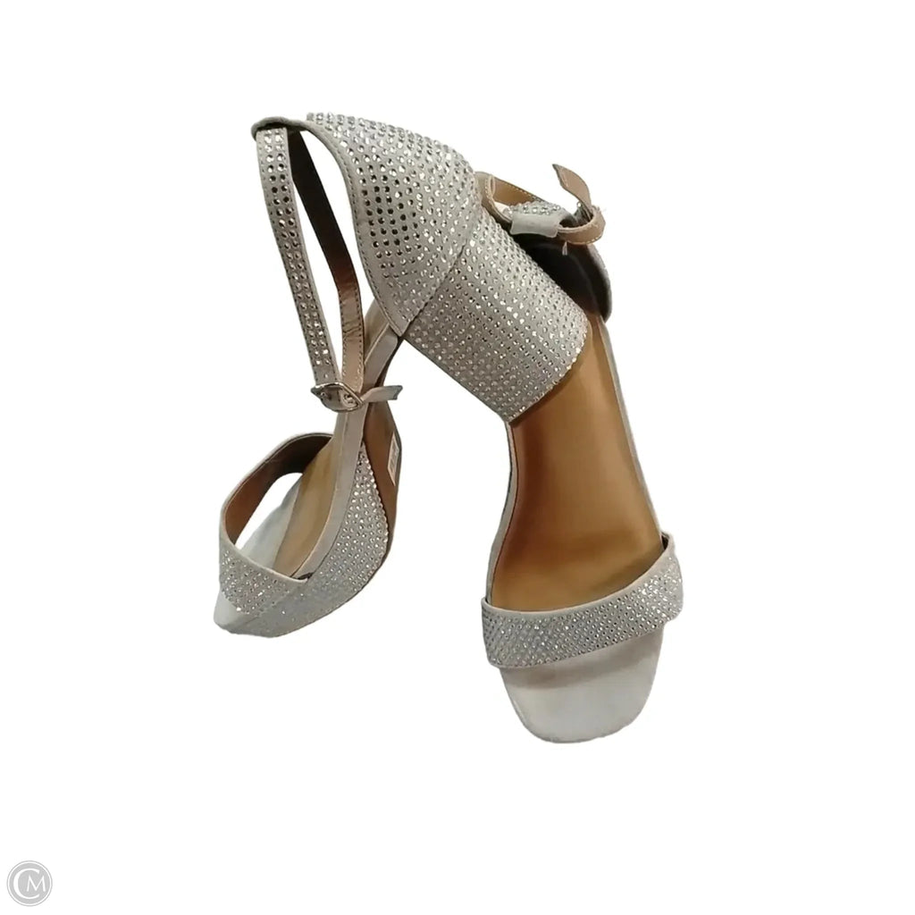 Shoes Heels Block By Torrid In Silver, Size: 10