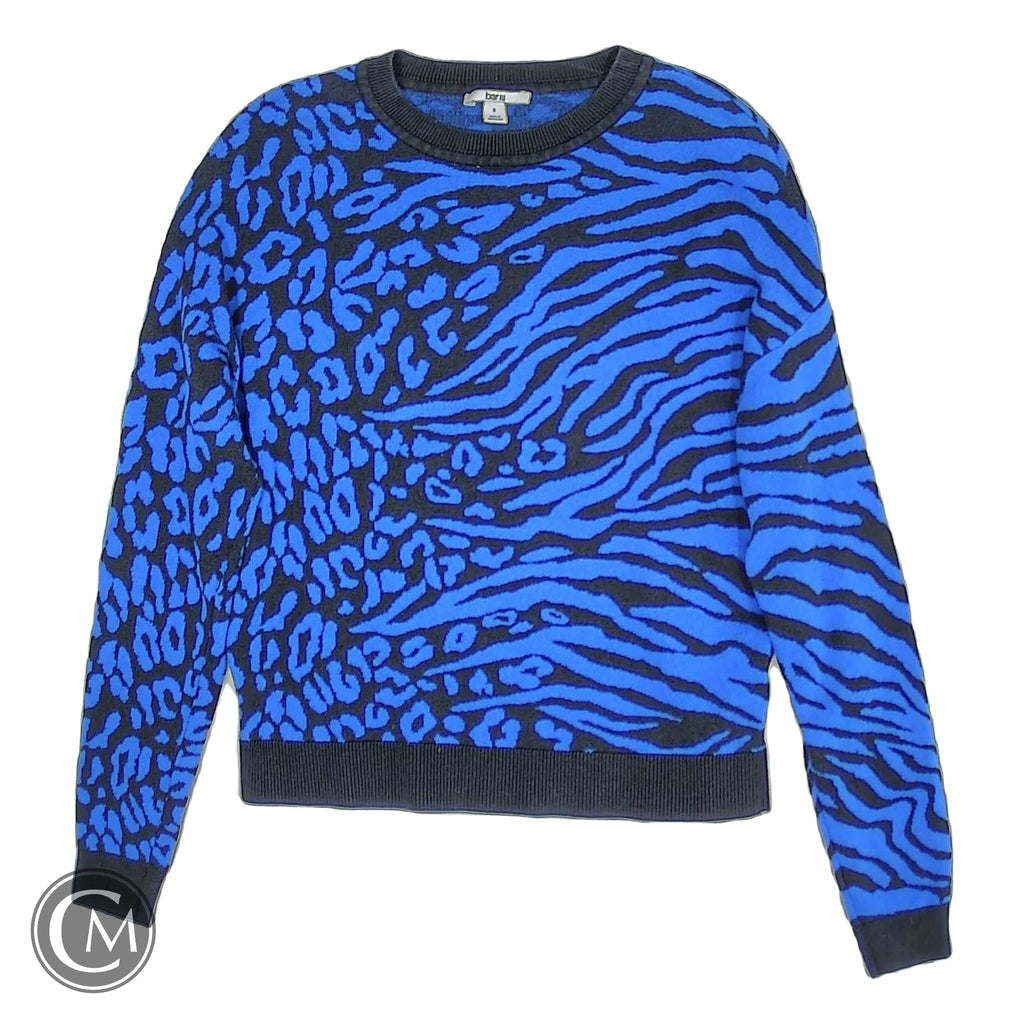 Sweatshirt Crewneck By Bar Iii In Black & Blue, Size: S