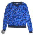 Sweatshirt Crewneck By Bar Iii In Black & Blue, Size: S