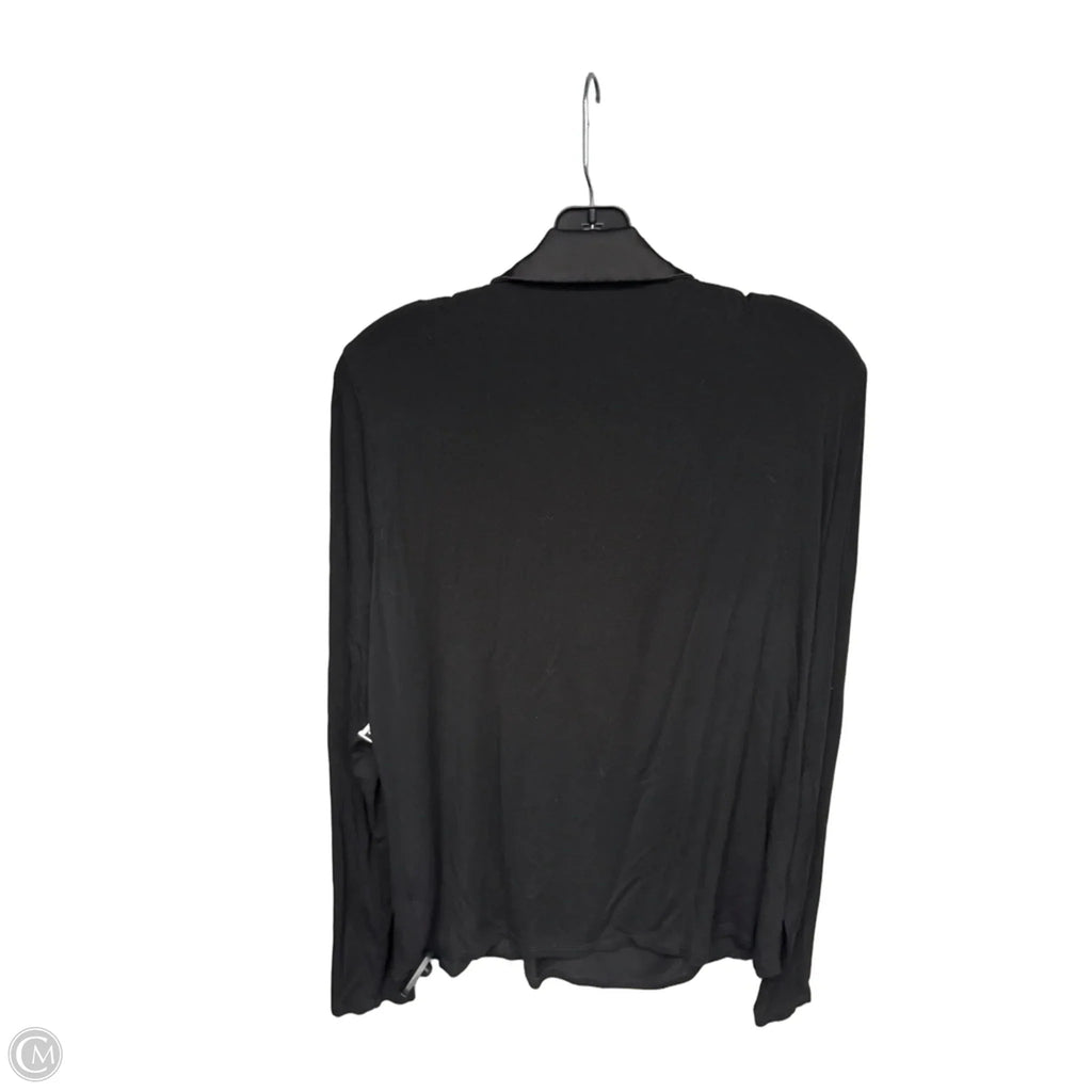 Top Long Sleeve By Halogen In Black, Size: Xl