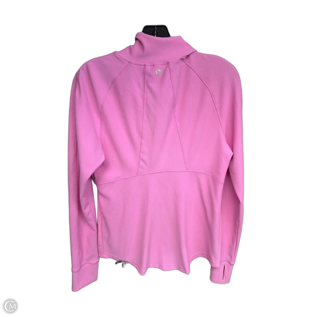 Athletic Jacket By 90 Degrees By Reflex In Pink, Size: L