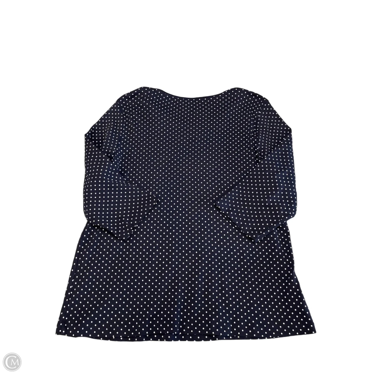 Top 3/4 Sleeve By Christopher And Banks In Polkadot Pattern, Size: Xl