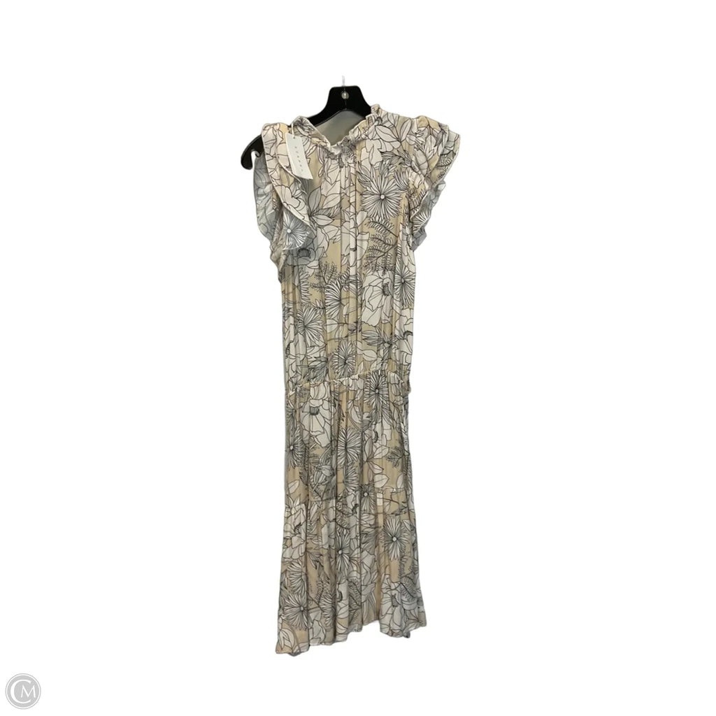 Dress Casual Midi By Clothes Mentor In Beige, Size: Xs