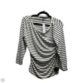 Top Long Sleeve By White House Black Market In Black & White, Size: M