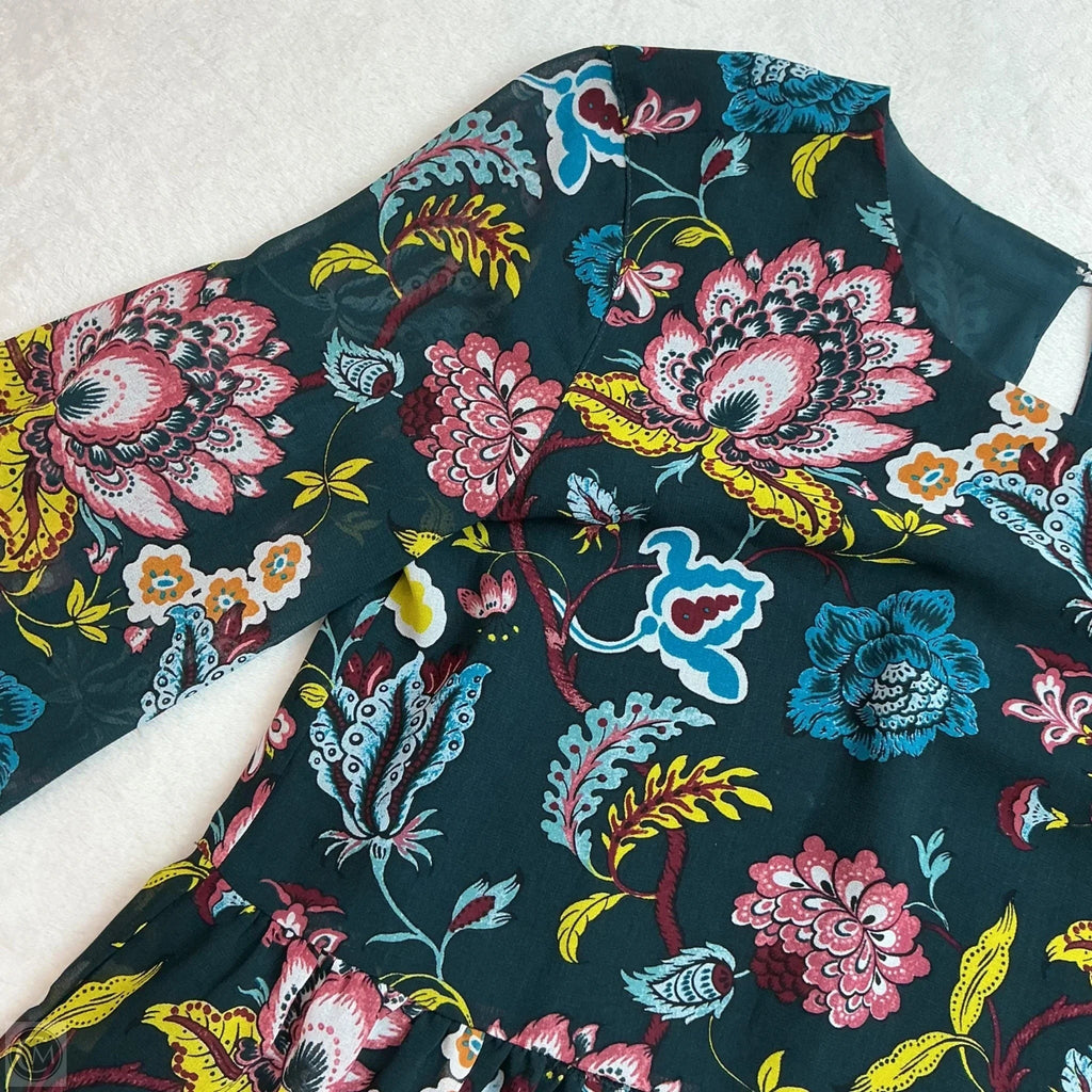 Top Long Sleeve By Loft In Floral Print, Size: Xs