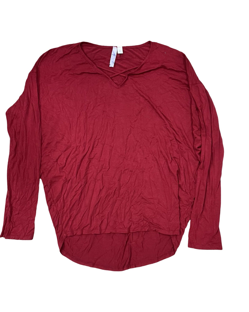 Top Ls By Alya In Red, Size:L