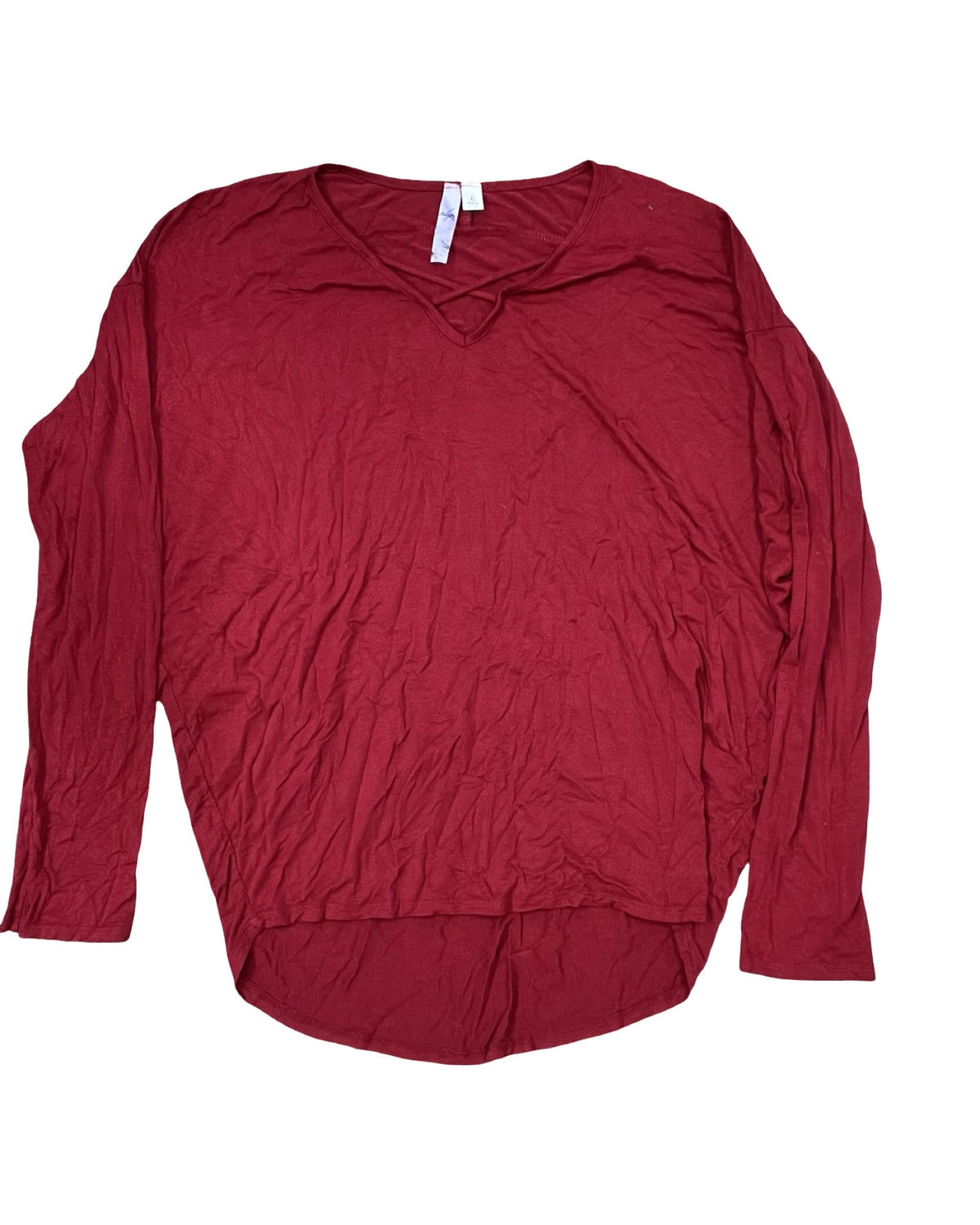 Top Ls By Alya In Red, Size:L