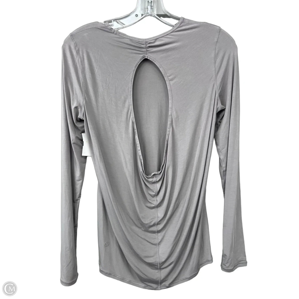 Athletic Top Long Sleeve Crewneck By Lululemon In Grey, Size: 6