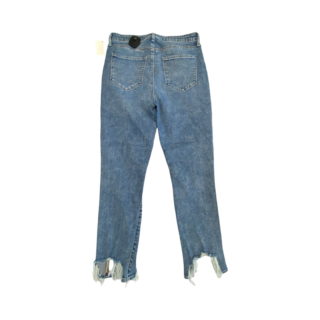 Jeans Straight By L Agence In Blue Denim, Size:6