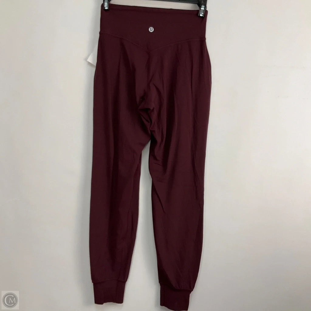 Athletic Pants By Lululemon In Maroon, Size: 2