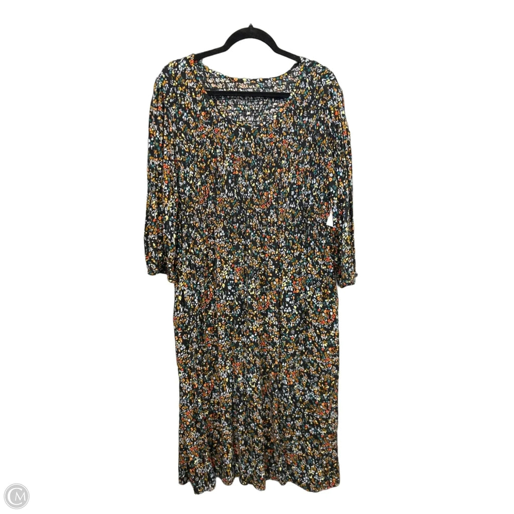 Dress Casual Maxi By Clothes Mentor In Black, Size: 1x