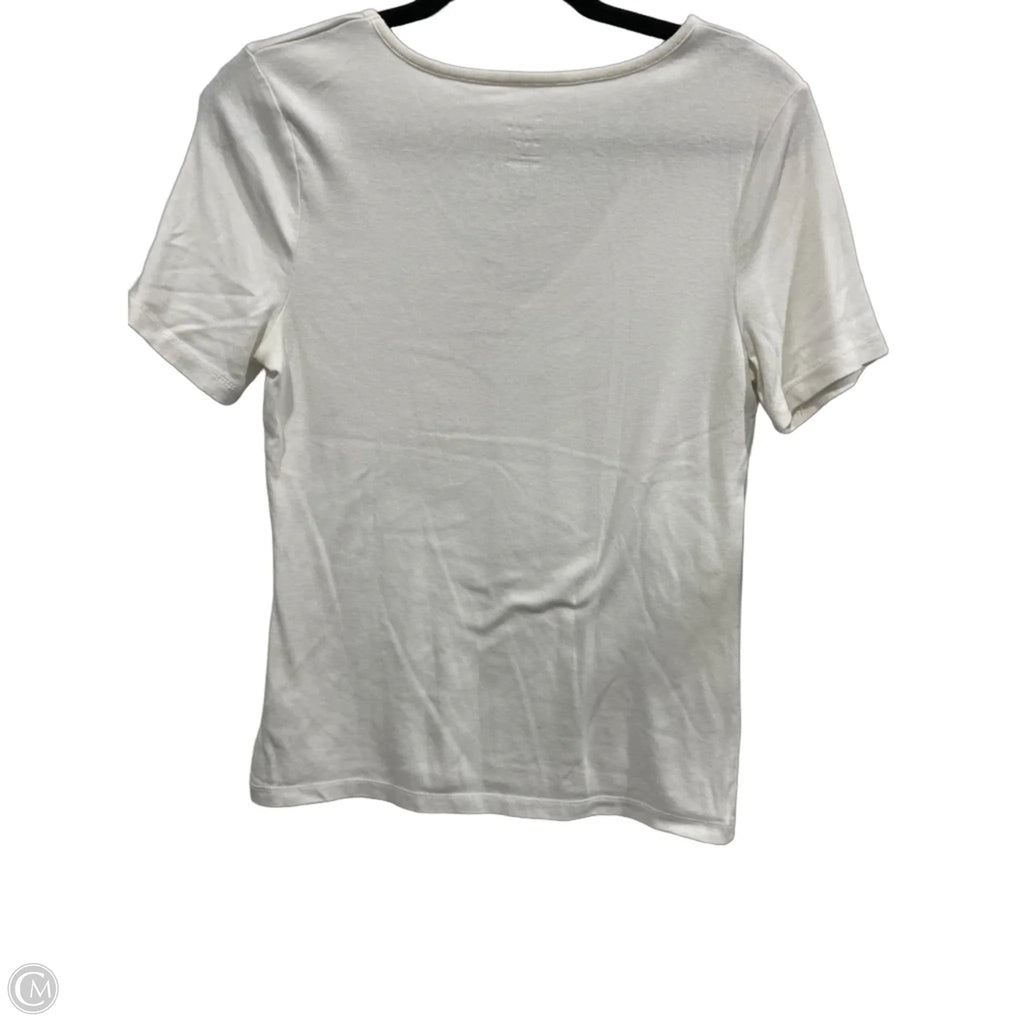 Top Short Sleeve Basic By A New Day In White, Size: M