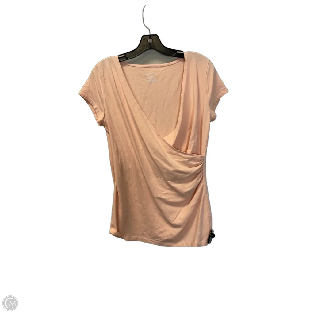 Top Short Sleeve By Merona In Orange, Size: M