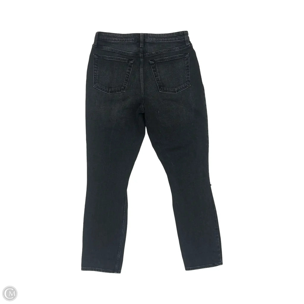 Jeans Boyfriend By Abercrombie And Fitch In Black Denim, Size: 8