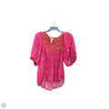 Top Short Sleeve By Anthropologie In Red, Size: Xs