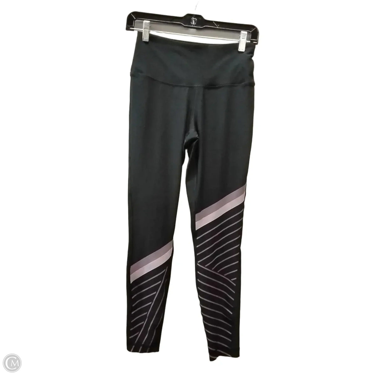 Athletic Leggings By 90 Degrees By Reflex In Black & Purple, Size: S
