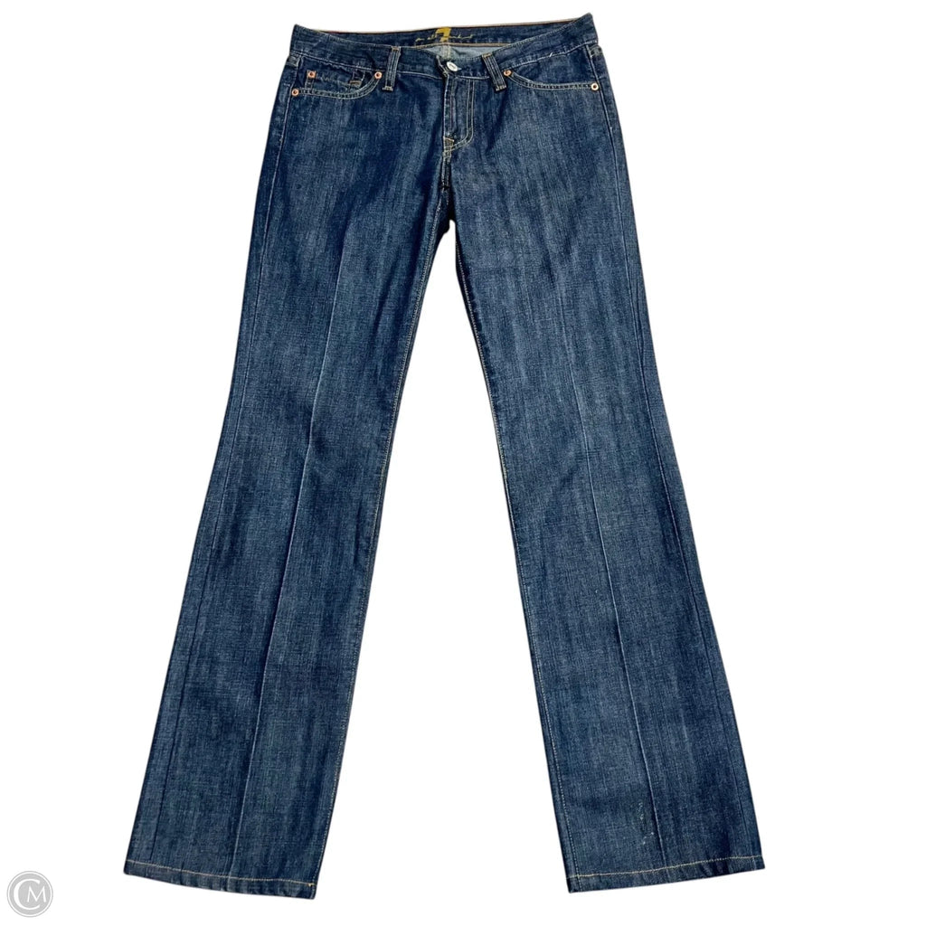 Jeans Straight By 7 For All Mankind In Blue Denim, Size: 6