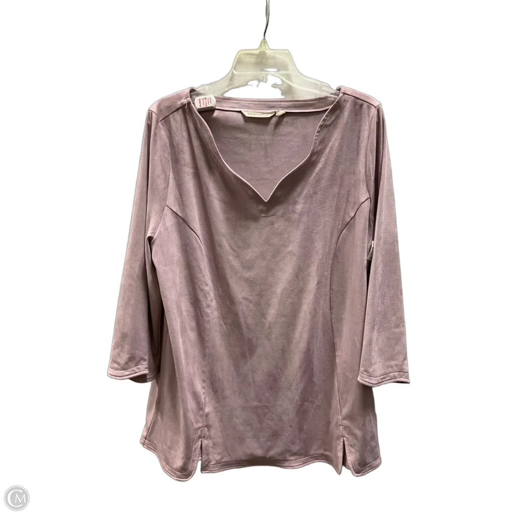 Top Long Sleeve By Soft Surroundings In Purple, Size: Xl