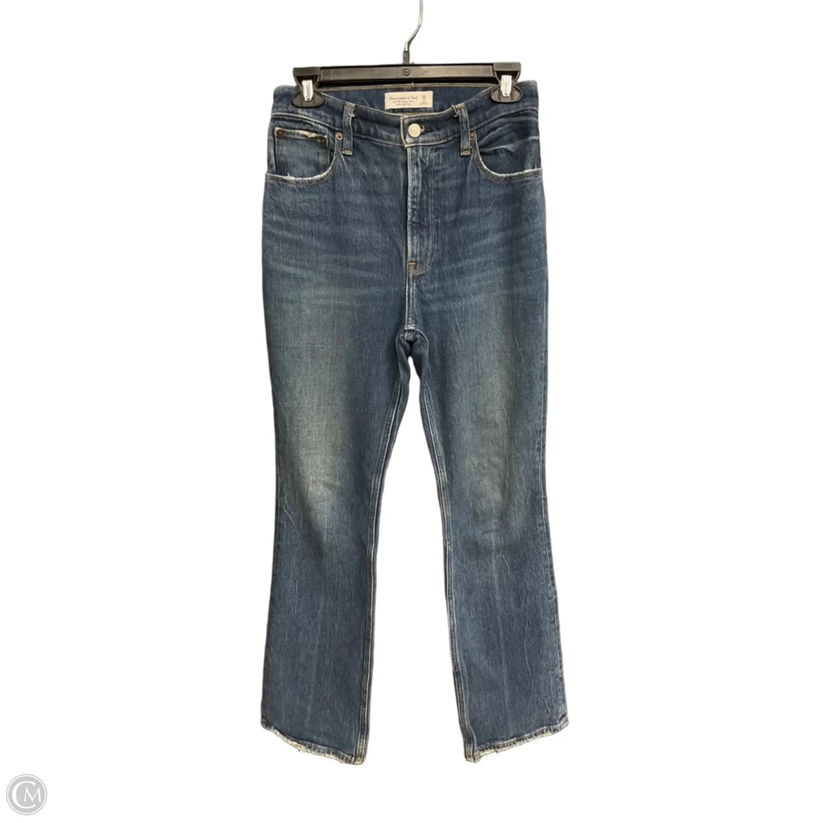 Jeans Boot Cut By Abercrombie And Fitch In Blue Denim, Size: 2