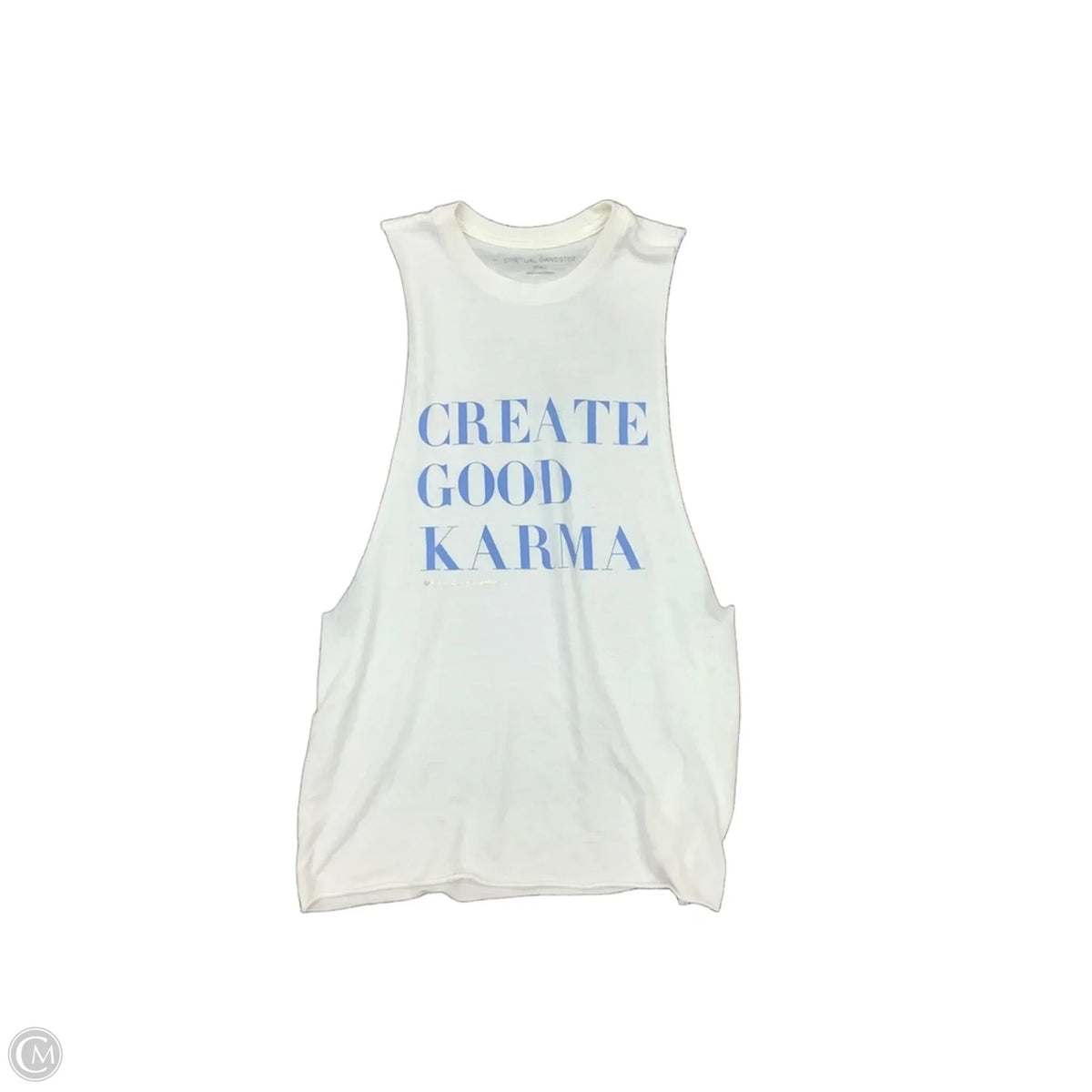 Top Sleeveless By Spiritual Gangster In White, Size: S