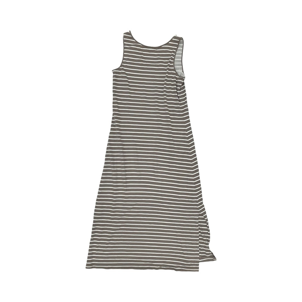Dress Casual Midi By Garnet Hill In Brown & Cream, Size:Xs