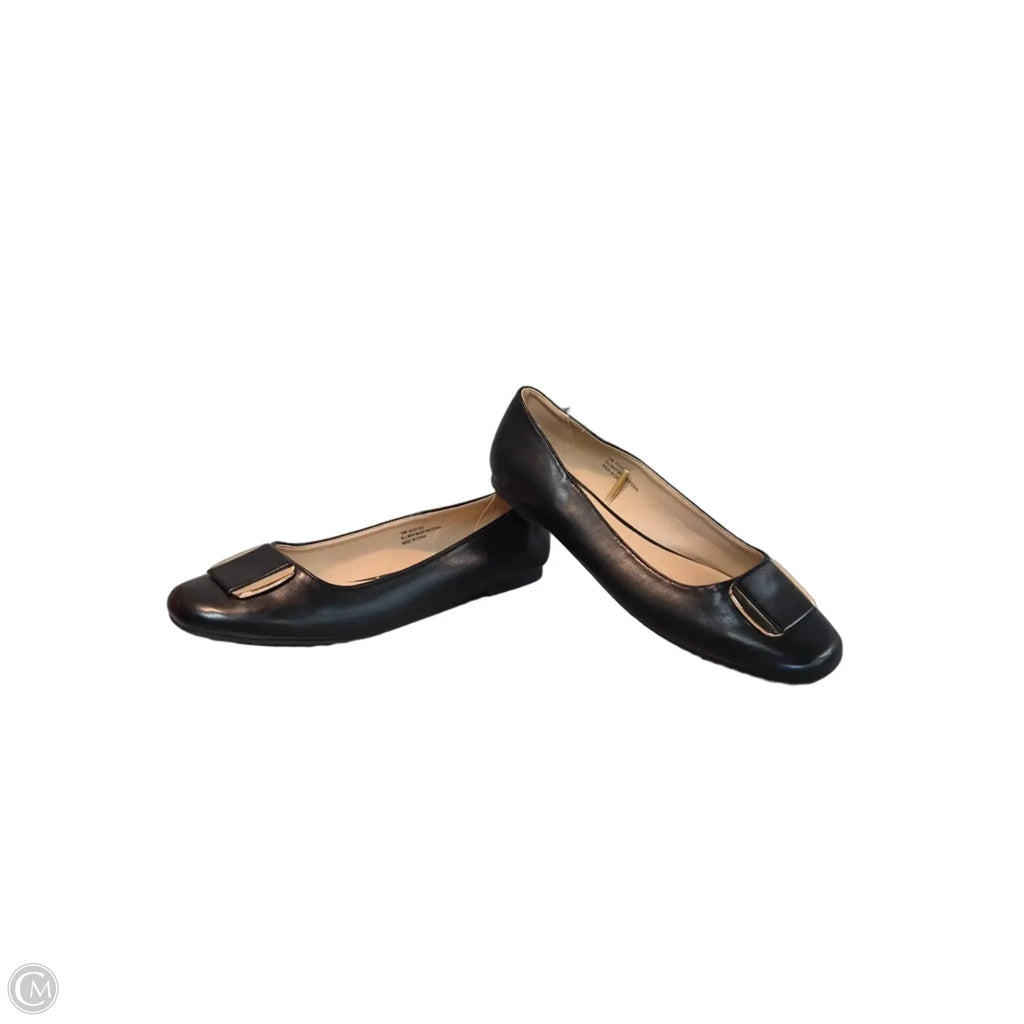 Shoes Flats By Cato In Black, Size: 10