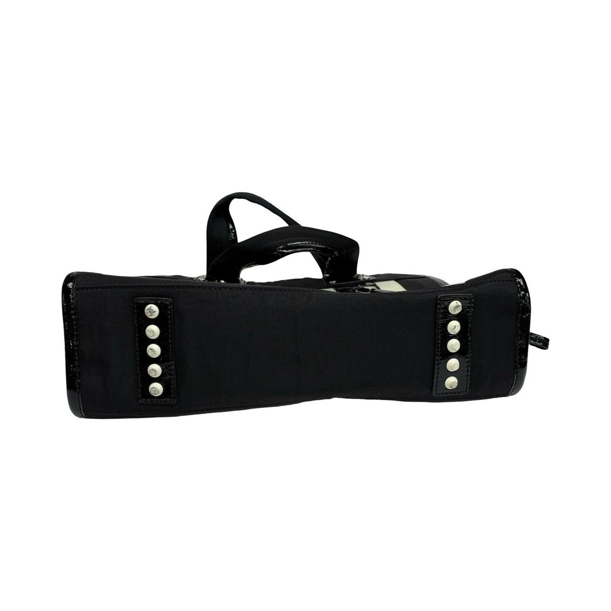 Handbag Designer By Milly In Black & Cream, Size:Medium