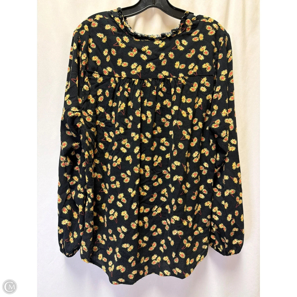 Top Long Sleeve By Torrid In Black, Size: L