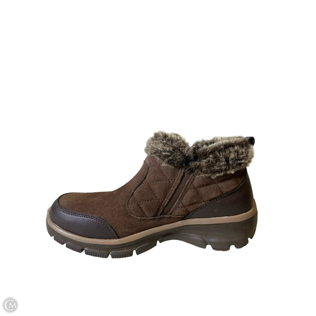 Boots Ankle Flats By Skechers In Brown, Size: 6.5
