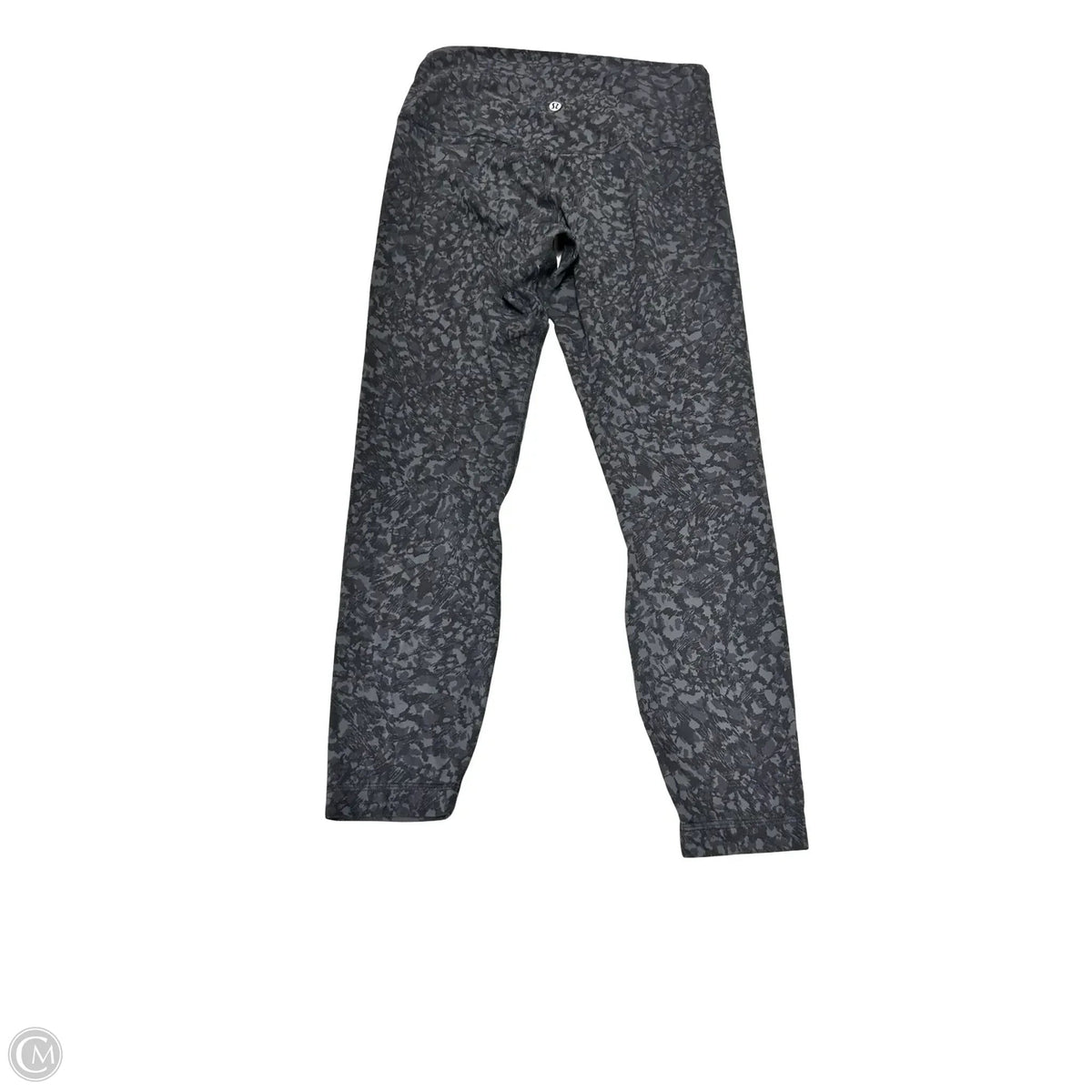 Athletic Leggings By Lululemon In Black & Grey, Size: 8