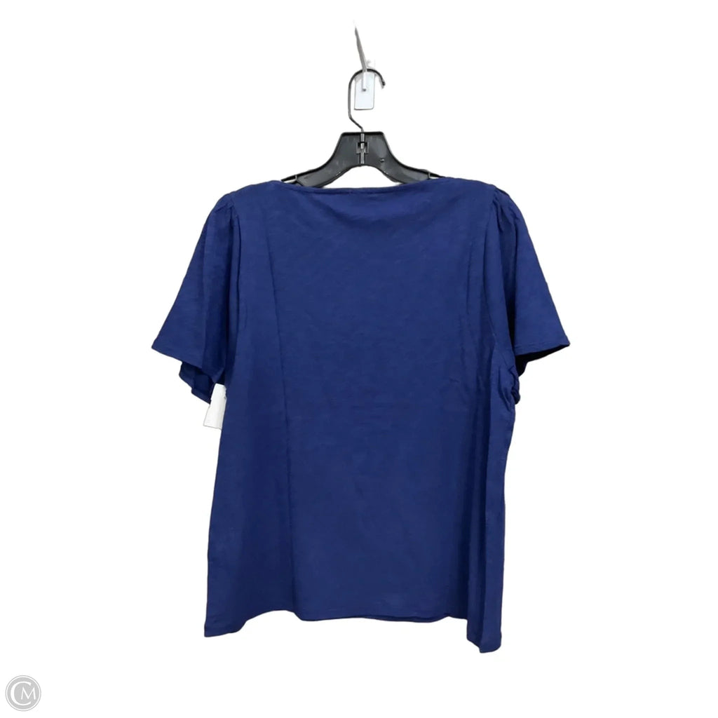 Top Short Sleeve By J. Crew In Blue, Size: M