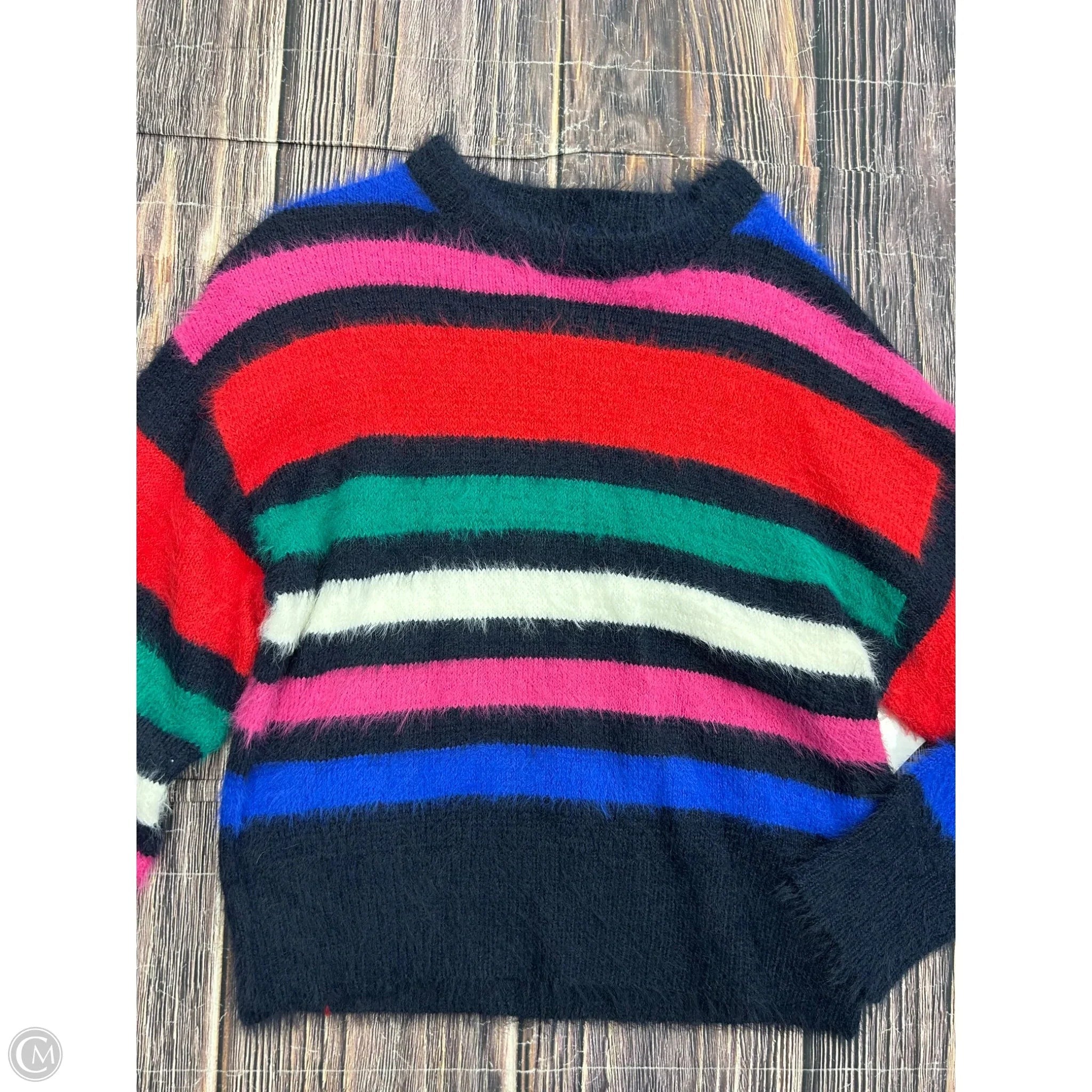 Sweater By A New Day In Striped Pattern, Size: S