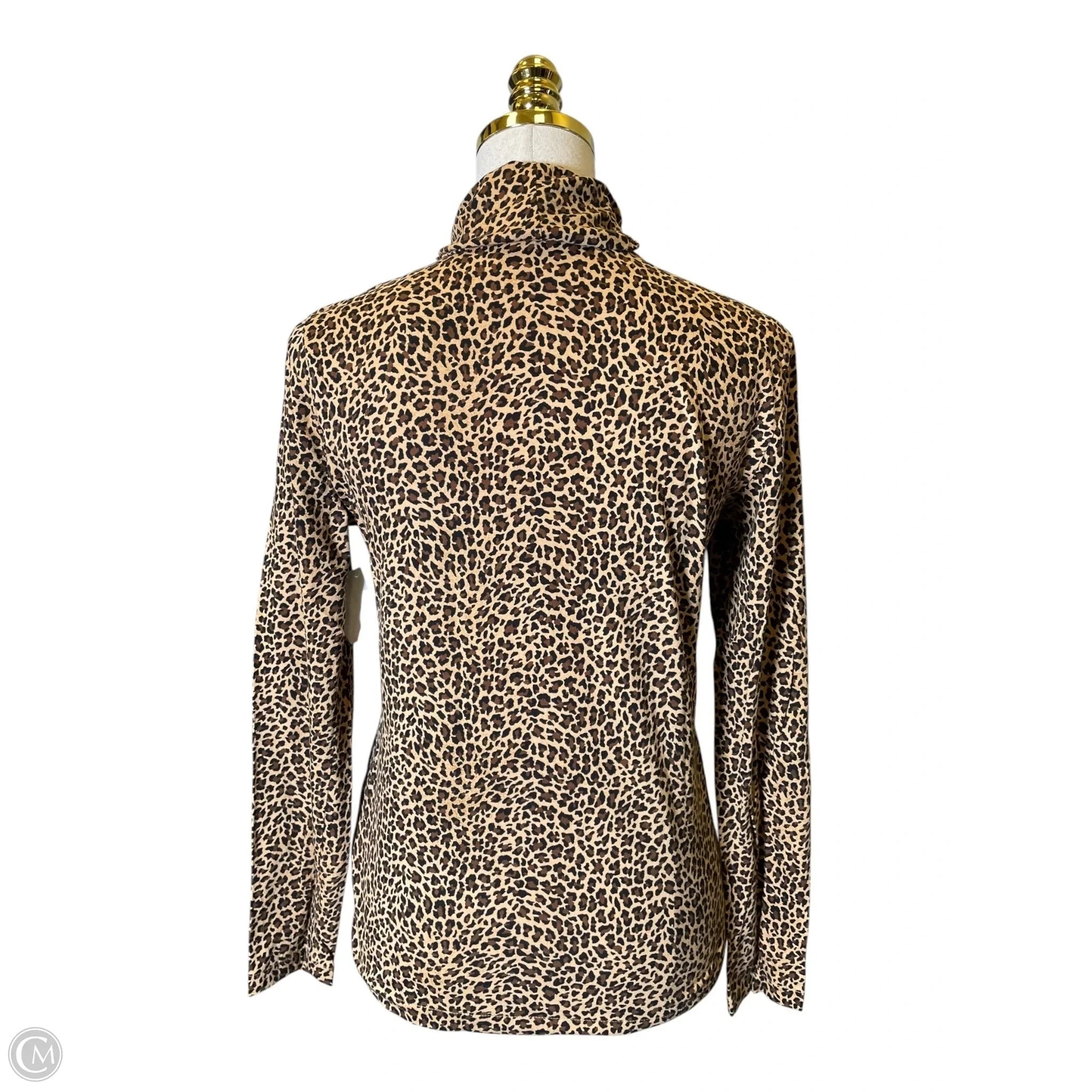 Top Long Sleeve By J. Crew In Animal Print, Size: S