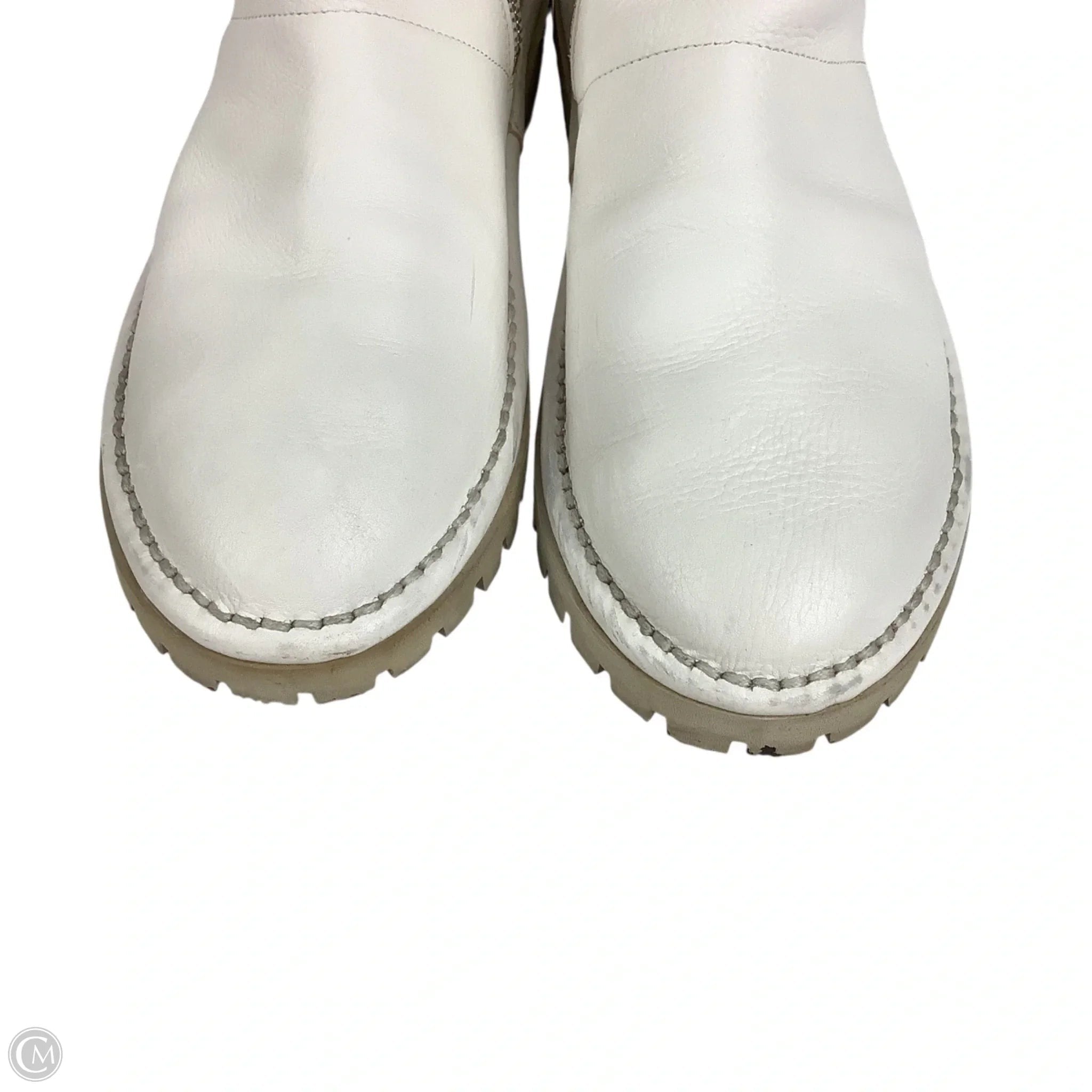 Boots Ankle Flats By Cmc In White, Size: 38