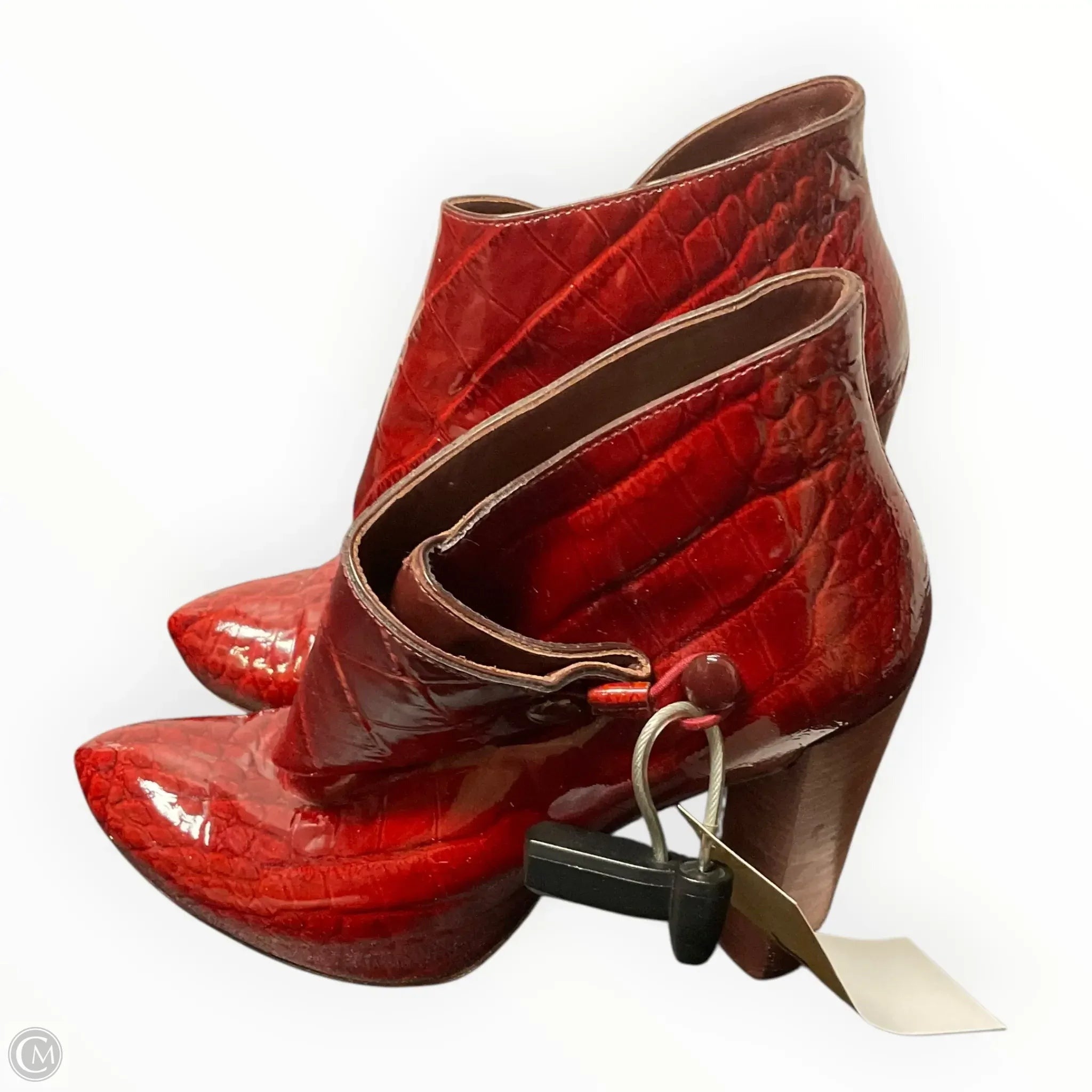 Shoes Luxury Designer By Louis Vuitton In Red, Size: 6.5
