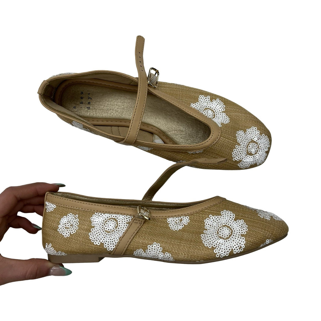 Shoes Flats By A New Day In Tan, Size:6