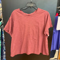 Athletic Top Short Sleeve By Athleta In Red, Size: 1x