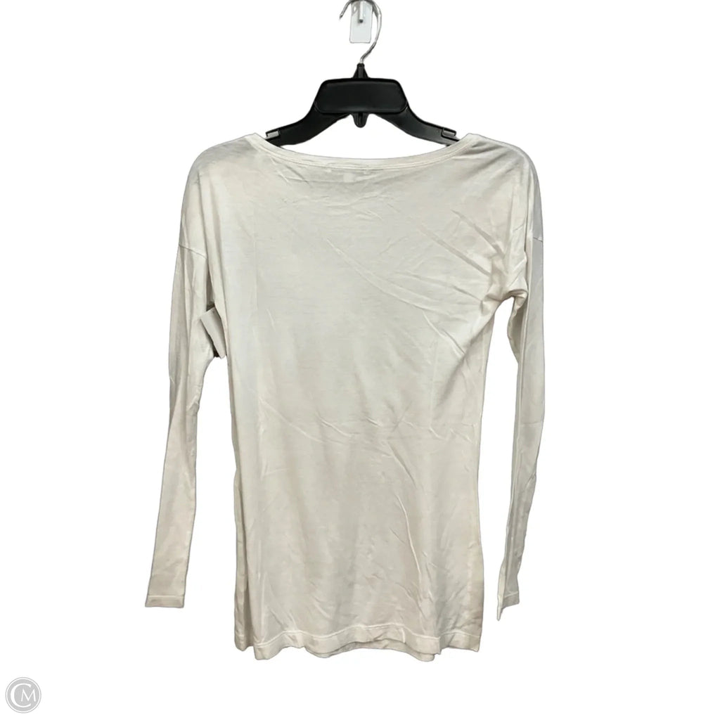 Top Long Sleeve Basic By Vince In White, Size: S