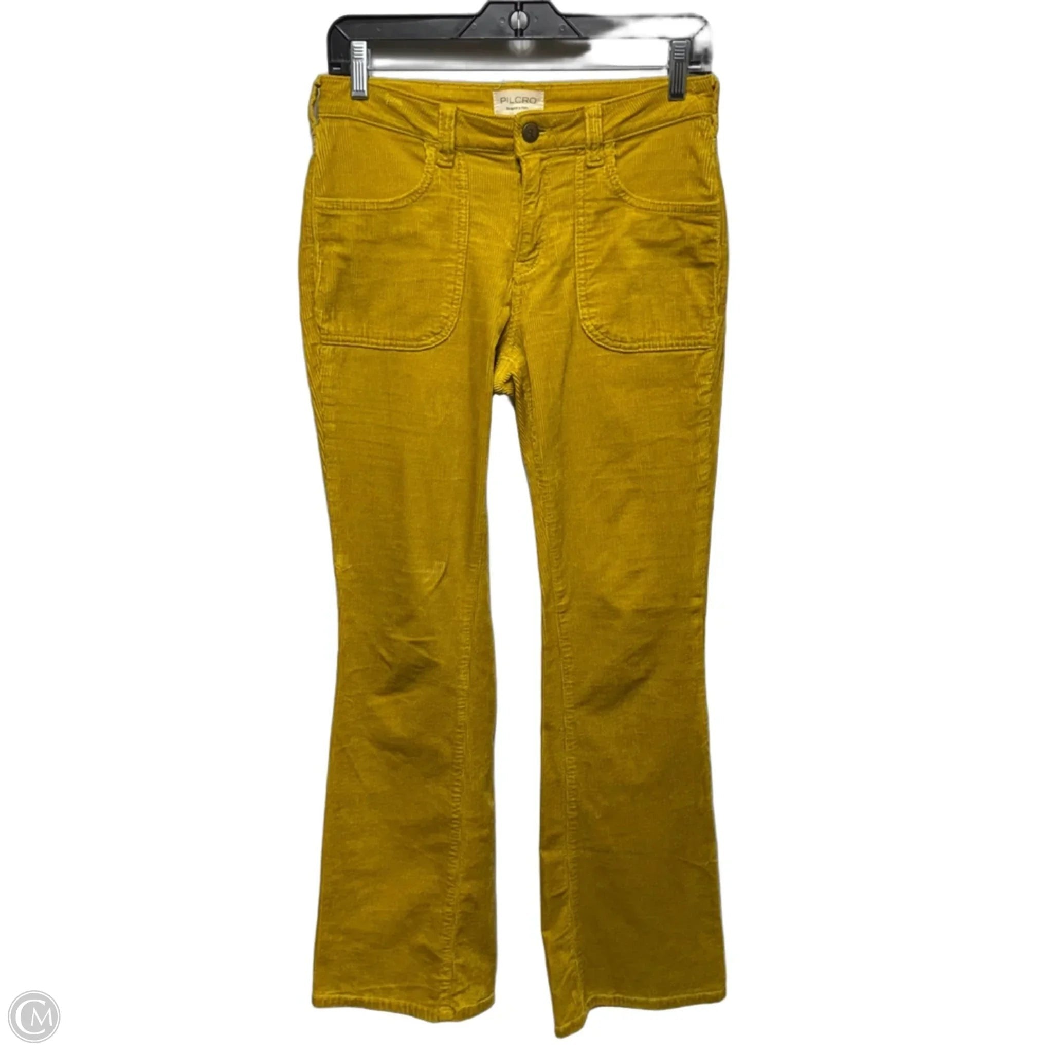 Flared Pants Corduroy By Pilcro In Yellow, Size: 2/26
